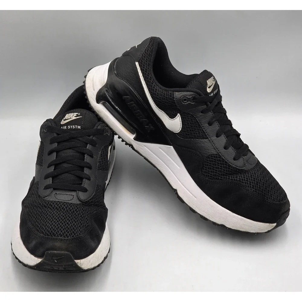 Nike Air Max SYSTM Mens 11.5 Black Grey White Sneakers DM9537-001
